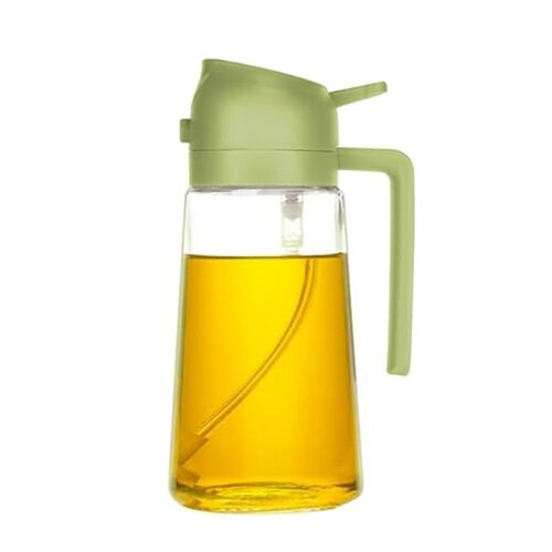 Bouteille Distributrice D' de 16 Oz pour la Cuisine, Distributeur D'Olive et PulvéRisateur - 470 Ml Vert