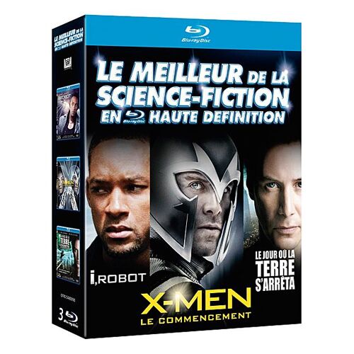 Le Meilleur De La Science-Fiction En Haute Définition : I, Robot + Le Jour Où La Terre S'arrêta + X-Men : Le Commencement - Pack - Blu-Ray