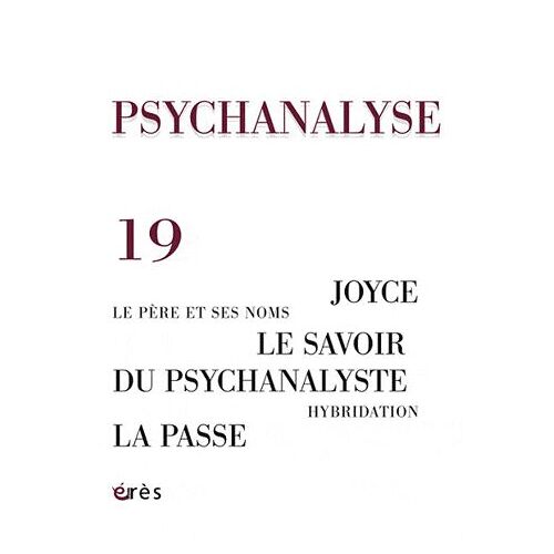 Psychanalyse N° 19, Septembre 201
