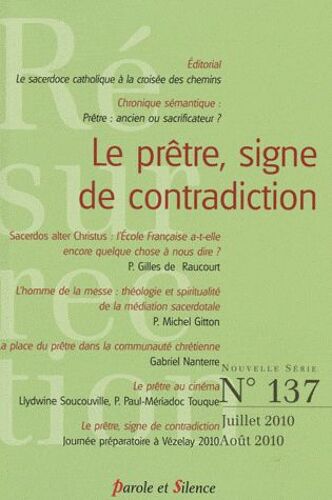 Résurrection N° 137, Juillet-Août - Le Prêtre, Signe De Contradiction