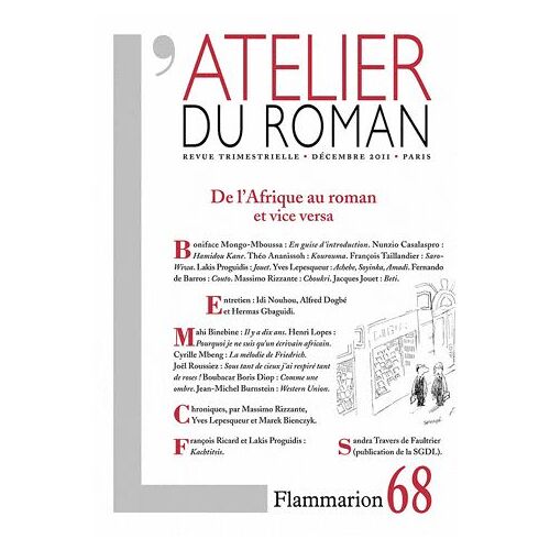 L'atelier Du Roman N° 68, Décembre 2011 - De L'afrique Au Roman Et Vice Versa