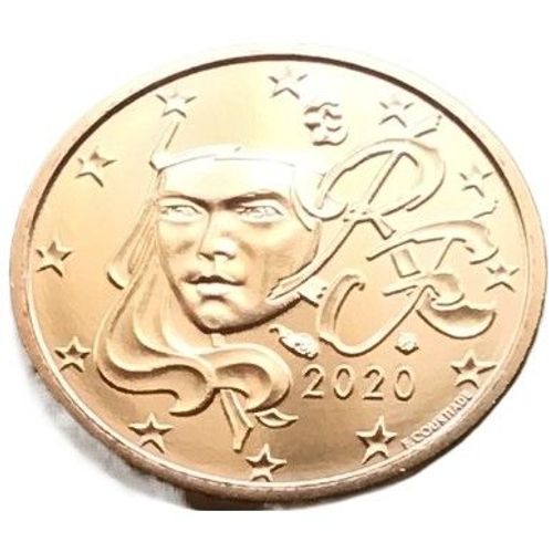 France 1 Centime D'Euro, 2020 Sortie D'Un Rouleau