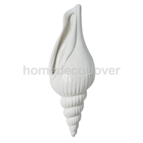 3D Décoratif Vases En Porcelaine Coquille En Spirale Mur Fleur Vase Hydroponique Plantes Porte-Fleurs Bouteille, Fixé Au mur