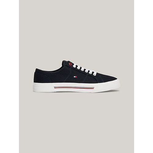 Tommy Hilfiger - Tennis Basses En Toile - Bleu - 40