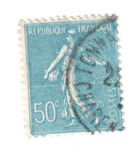 Timbre Français Oblitéré : La Semeuse, 50 C