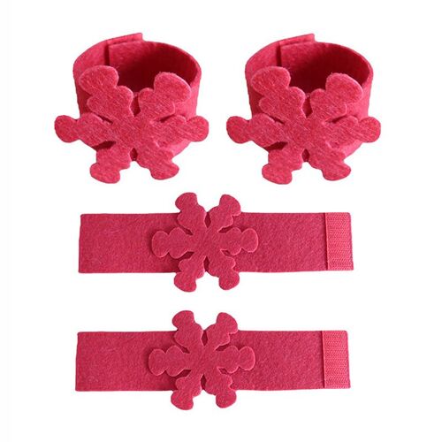Anneaux De Serviette De Noël En Forme De Flocon De Neige, Boucles De Serviette En Tissu, Décorations De Table Pour Fête De Mariage, Nouveauté 2021