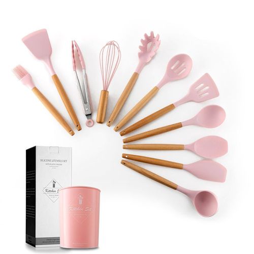 Ensemble D'ustensiles De Cuisine Antiadhésifs En Silicone, Gadget, Batteurs D'¿Ufs, Pelle Cuillère Soupe, Ustensiles De Cuisine