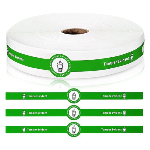 500 Pièces Autocollants de Sceaux Inviolables Sécurisés pour Couvercles Livraison Nourriture Scellés les Étiquettes Fraîcheur