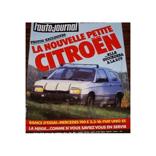 L'auto Journal 2 1985 Nouvelle Citroen Mercedes 190