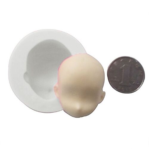 Moule À Gâteau Visage De Princesse 3d Pour Fille, Tête De Poupée, Chocolat, Décoration De Bricolage, En Silicone, Mignon, Moule À Fondant