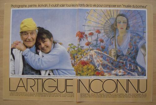 Paris Match N°1948, Coupure De Presse: Jacques-Henri Lartigue, Peintre