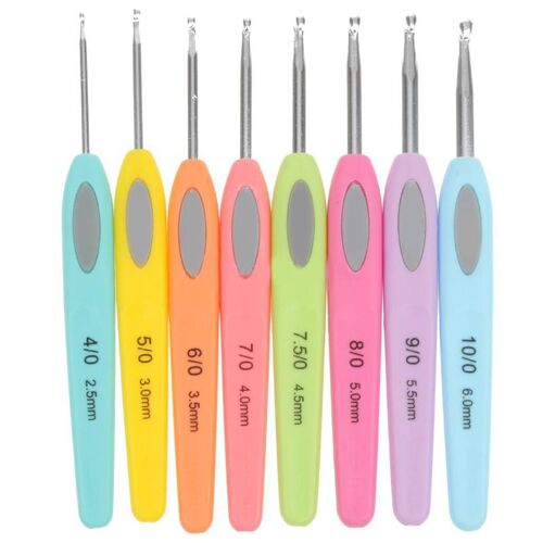 Kit D'aiguilles À Tricoter Avec Crochet En Aluminium, 8 Pièces/Ensemble Aiguilles À Tricoter Pour Pull, Écharpe, Aiguilles À Coudre, Outils Pratiques De Haute Qualité