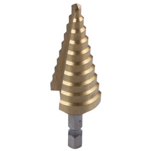 4x Mèche De Cône - 4-22mm Hss 4241 Hex Titanium Trou Coupeur Pour Métal En Feuille