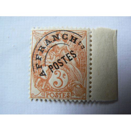 Préoblitéré Yt N°39 - 3 C Orange Type Blanc Avec Bord De Feuille Droit
