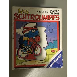 Puzzle En Bois - Les Schtroumpfs - Cyclisme