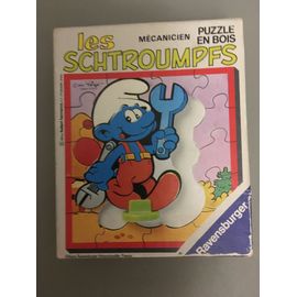 Puzzle En Bois - Les Schtroumpfs - Mécanicien