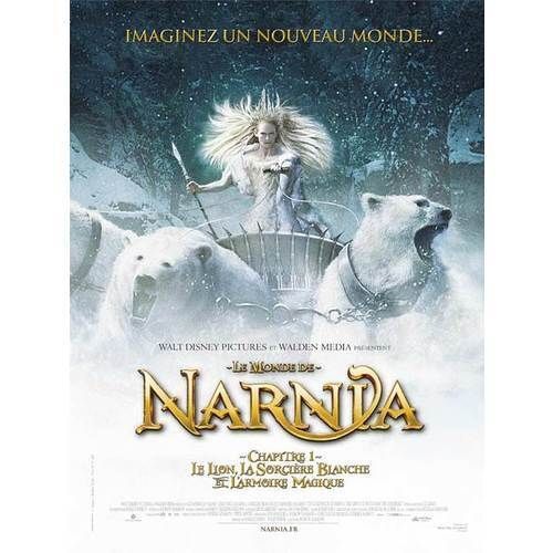 Le Monde De Narnia : Chapitre 1 - Le Lion, La Sorcière Blanche Et L'armoire Magique - Véritable Affiche De Cinéma Pliée - Format 40x60 Cm - De Andrew Adamson Avec Georgie Henley, Tilda Swinton - 2005