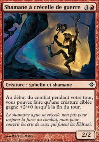 Shamane À Crécelle De Guerre ( Battle-Rattle Shaman ) - Magic Mtg - Eldrazi Vf Mint 136 - C