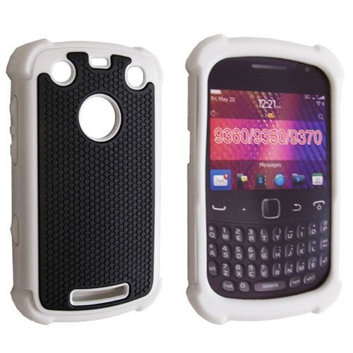 Coque rigide POP Nzup blanche pour Blackberry Curve 9360 / 9350 / 9370