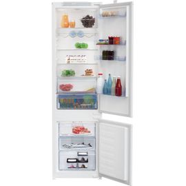Réfrigérateur-congélateur Beko BCHA306E4SN - congélateur bas - encastrable - 54x54.5x193.5 cm (lxpxh) - 289 litres - classe E - blanc