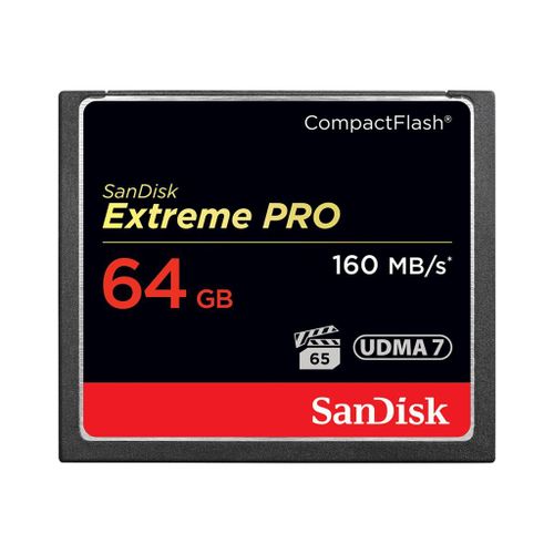 SanDisk Extreme Pro - Carte mémoire flash - 64 Go - 1000x/1067x - CompactFlash