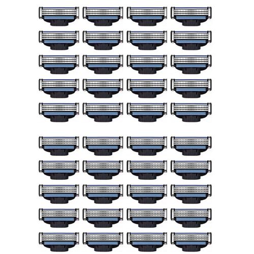 Recharges De Lames Rasoir 40 Pièces, Mach 3 Manuelles Pour 