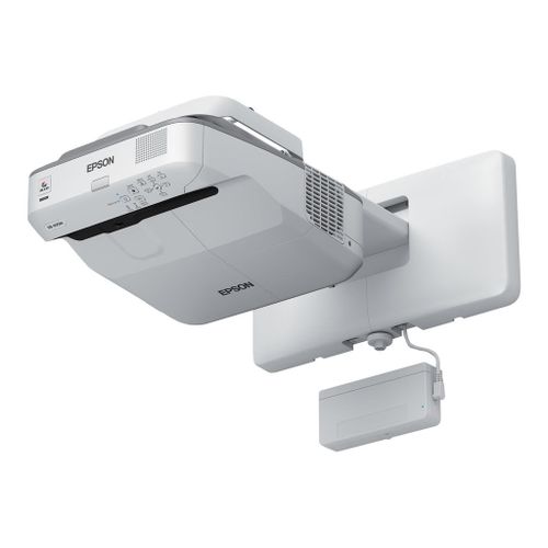 Epson EB-695Wi - Projecteur 3LCD - 3500 lumens (blanc) - 3500 lumens (couleur) - WXGA (1280 x 800) - 16:10 - 720p - LAN - gris, blanc