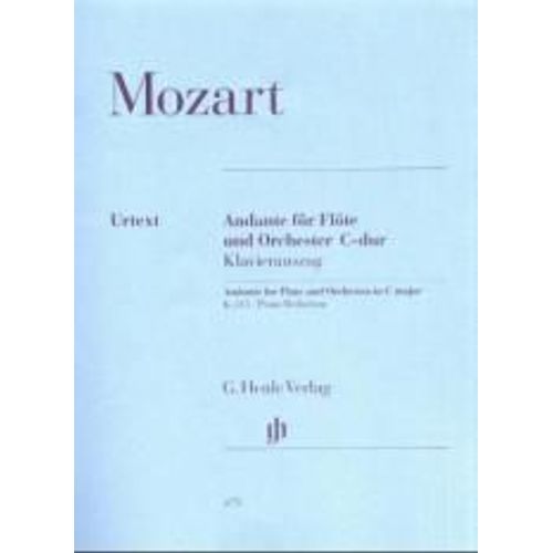 Andante Für Flöte Und Orchester C-Dur Kv 315 Klavierauszug - Flöte Und Klavier