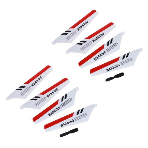 8 X Aile Rouge Speciale D'helicoptere Telecommande + Un Lame De Queue Noire Pour S107 S107g