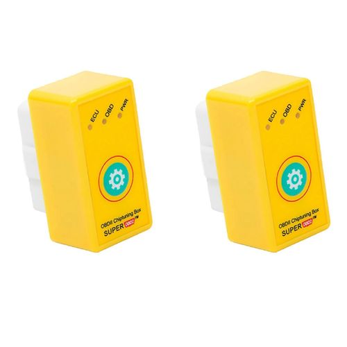 2x Boite De Tuning Puce Voiture Super Obd2 Brancher Et Conduire Plus Puissance / Plus Couple Comme Nitro Accord Convient Aux Vehicules A Essence
