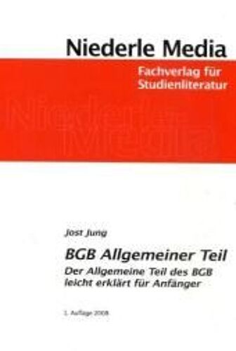 Bgb Allgemeiner Teil