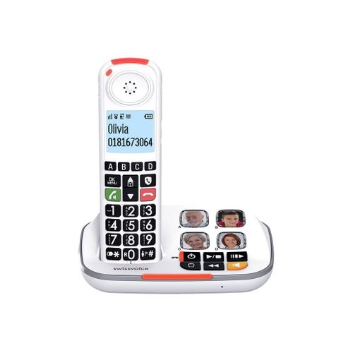 Swissvoice Xtra 2355 - Téléphone sans fil - système de répondeur avec ID d'appelant - DECT 6.0 - (conférence) à trois capacité d'appel