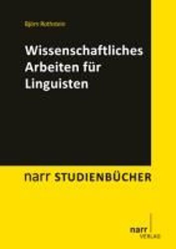 Wissenschaftliches Arbeiten Für Linguisten