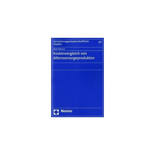 Kostenvergleich Von Altersvorsorgeprodukten