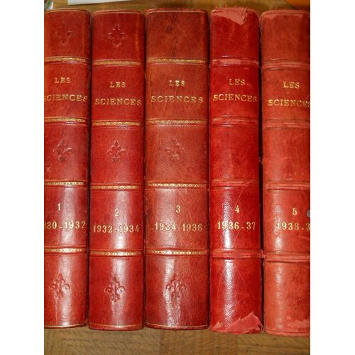 Lot De 5 Volumes Les Sciences Au Baccalauréat. Ch.Bioche & R.Touren. Hatier. Années 1930-1939