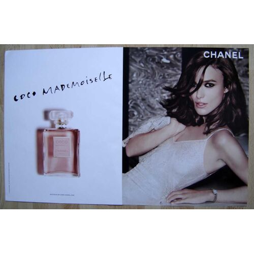 Publicité Papier - Parfum "Coco Mademoiselle" De Chanel De 2016, Keira Knigthley Mannequin