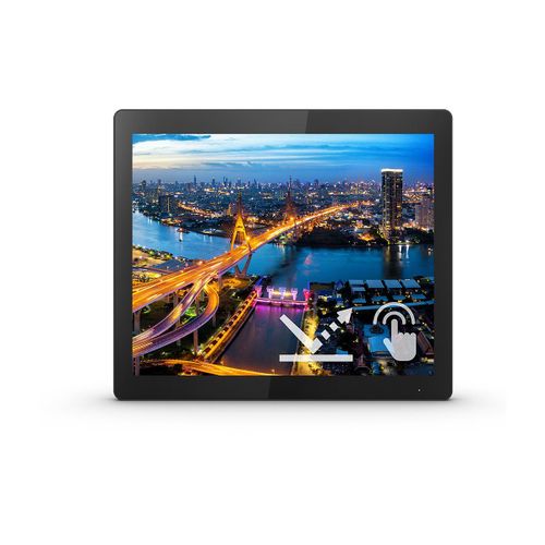 Philips B Line 152B1TFL - Écran LED - 15" - écran tactile - 1024 x 768 XGA @ 75 Hz - TN - 450 cd/m² - 800:1 - 4 ms - HDMI, DVI-D, VGA, DisplayPort - texture noire