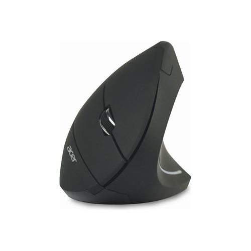 Acer - Souris - ergonomique - vertical - pour droitiers - optique - 6 boutons - sans fil - 2.4 GHz - récepteur sans fil USB - noir