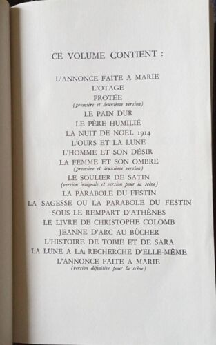 Claudel Théâtre, La Pléiade 