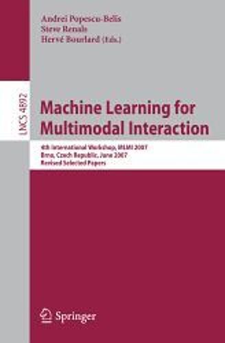 Machine Learning For Multimodal Interaction