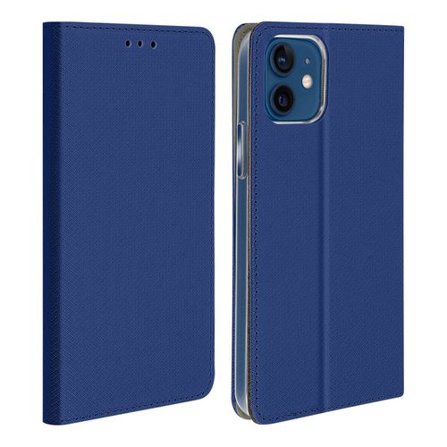 Étui Apple iPhone 12 Mini Housse Folio Porte-carte Fonction Support bleu