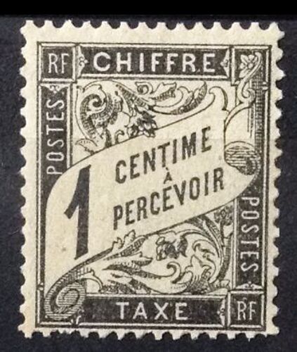 Taxe A Percevoir - Chiffre Taxe Duval - 1c Noir (Superbe N° 10) Neuf* - France Année 1881 - Brn83 - N29641