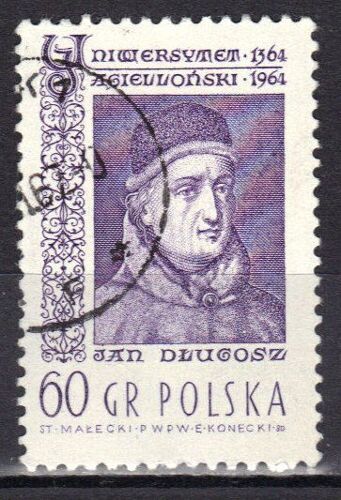 Pologne 1964 : 6è Centenaire De L'université Jagellon : Jan Dlugosz  - Timbre Oblitéré