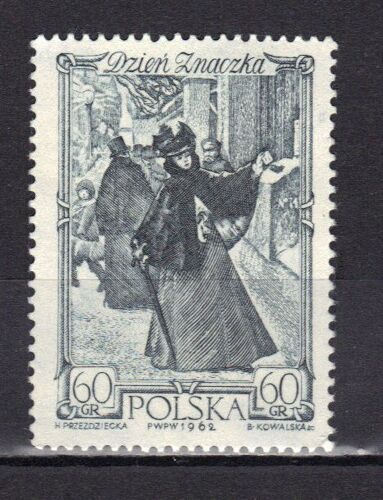 Pologne 1962 : Journée Du Timbre : Le Moment Décisif Par A.Kaminski - Timbre Oblitéré