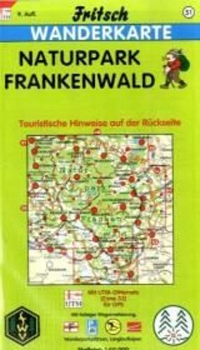 Naturpark Frankenwald 1 : 50 000. Fritsch Wanderkarte
