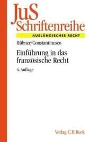Einführung In Das Französische Recht
