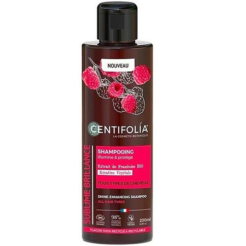 Shampoing Bio À L'extrait De Framboise 200 Ml Protecteur - Tous Types De Cheveux 