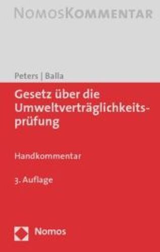 Uvpg - Gesetz Über Die Umweltverträglichkeitsprüfung