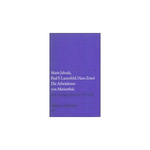 Die Arbeitslosen Von Marienthal