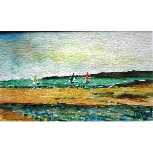 Aquarelle Originale.Gros Temps